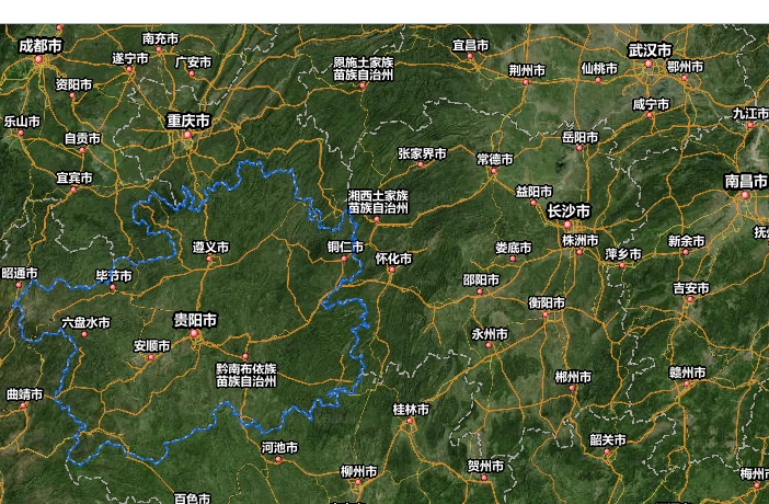 貴州省地図