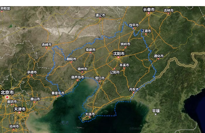遼寧省地図