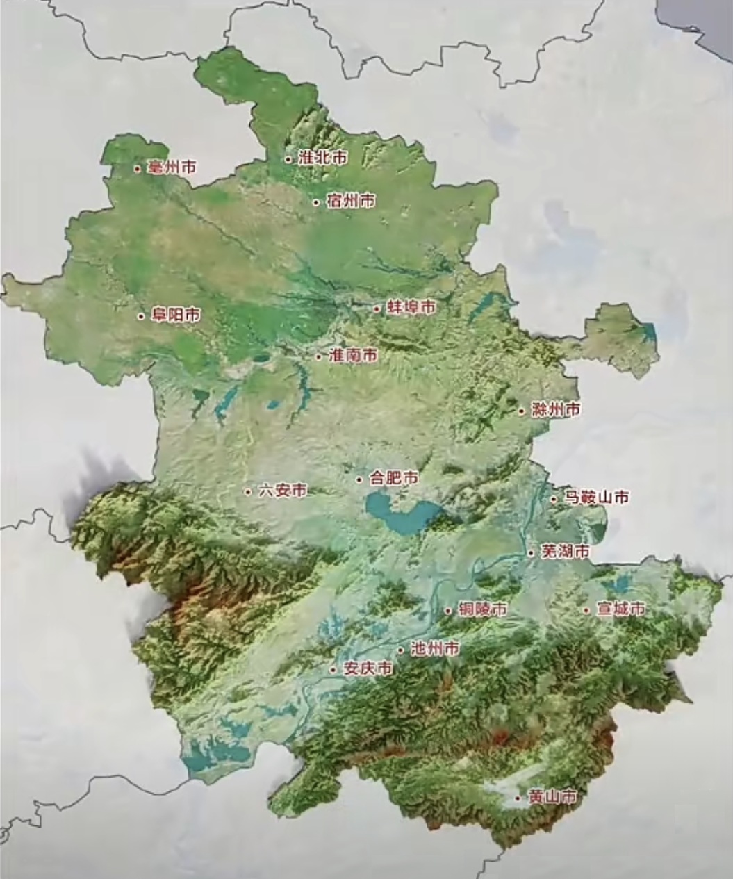 安徽省地図
