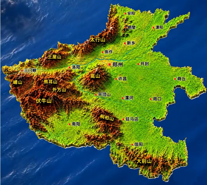 河南省地図