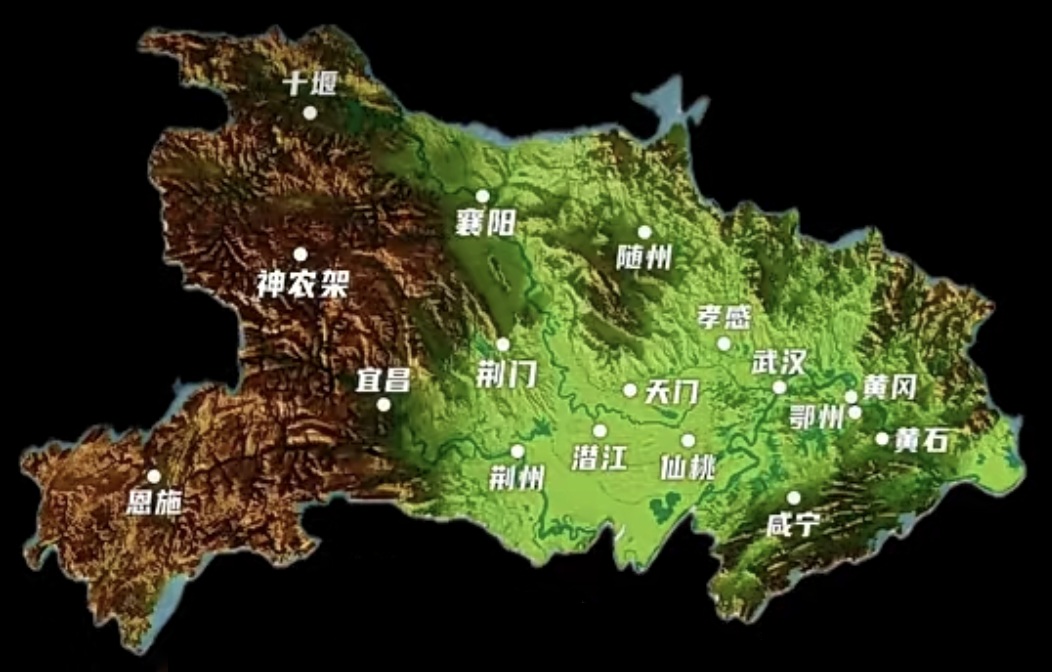 湖北省地図