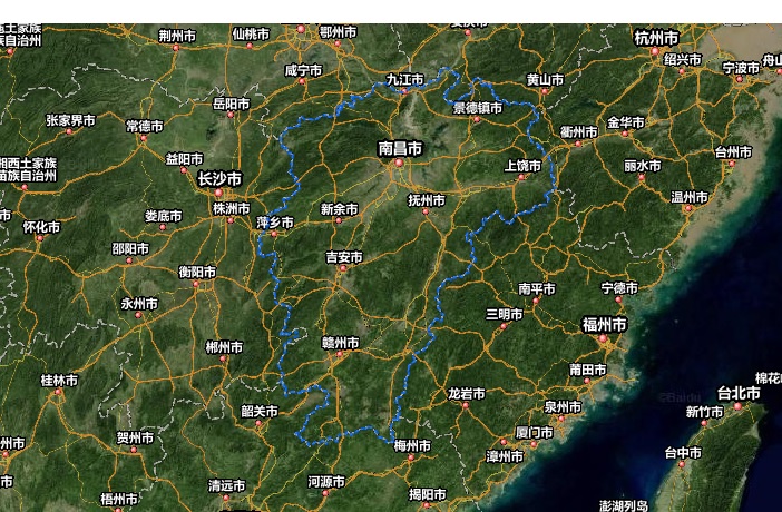 江西省地図