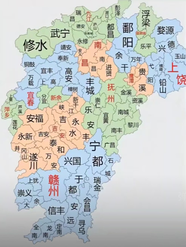 江西省地図