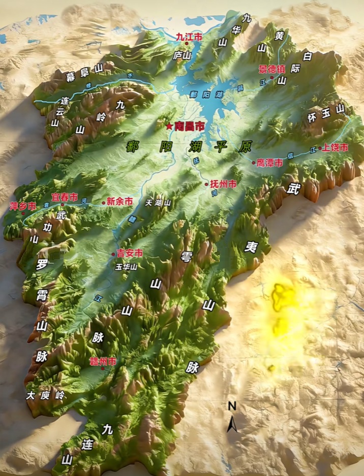 江西省地図