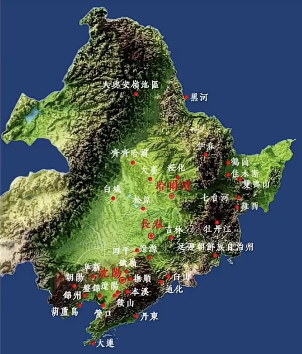 吉林省地図
