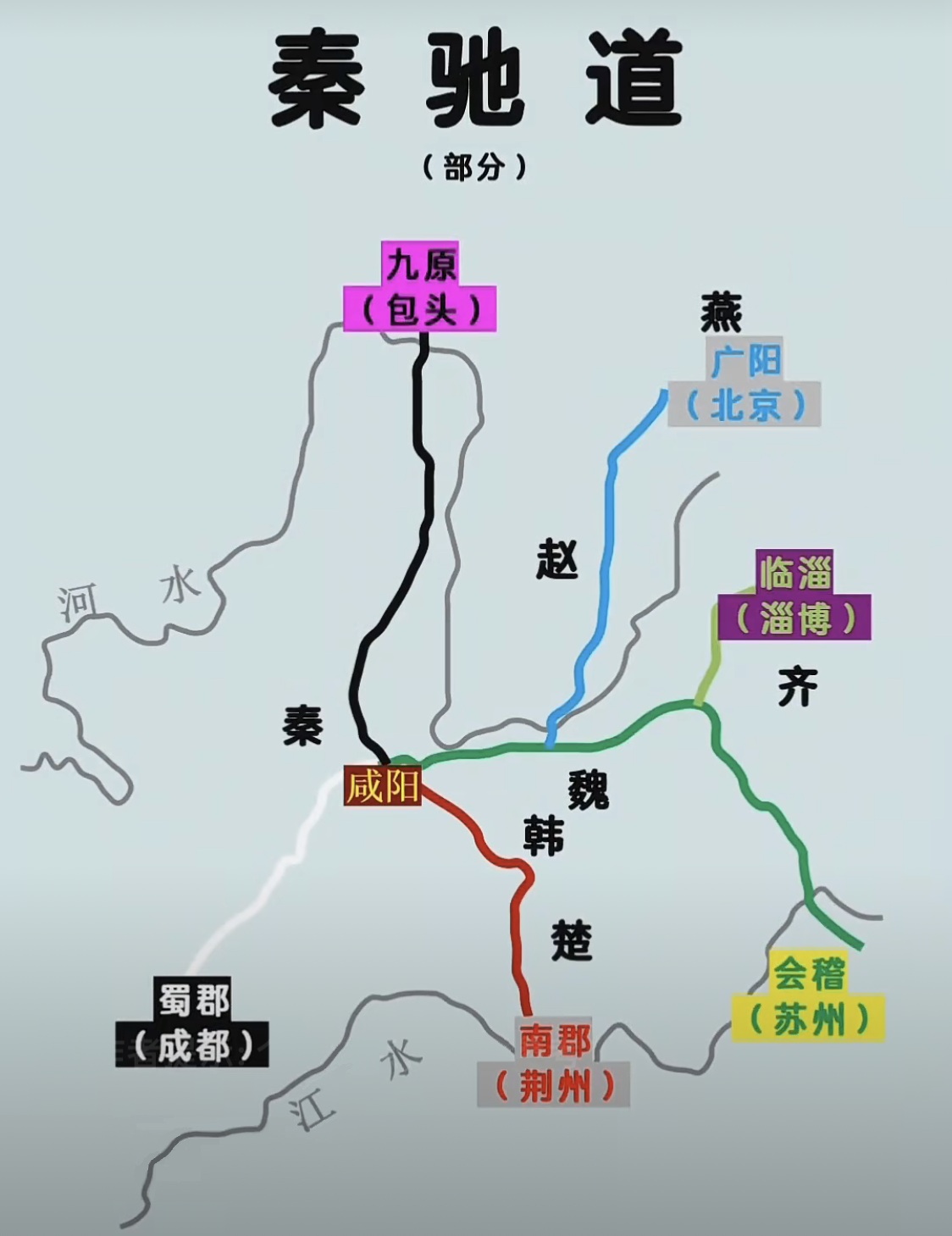 中原統一後の 秦の始皇帝と 華南遠征