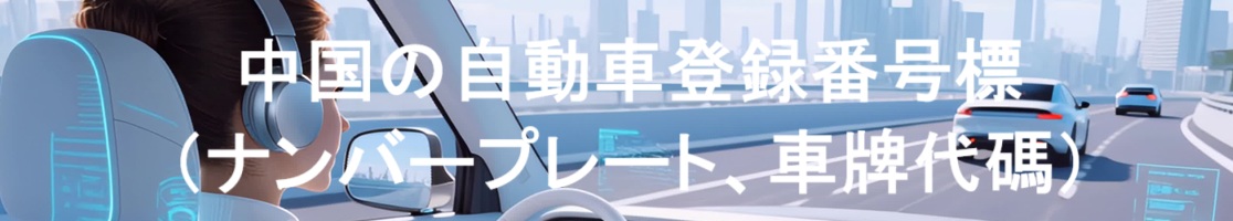 中国の自動車登録番号標